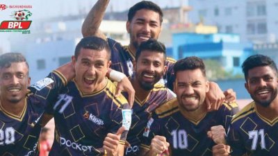 বসুন্ধরা কিংসের জয় উল্লাস