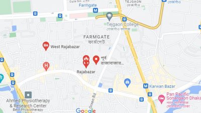 পূর্ব রাজাবারের ম্যাপ