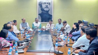 মতবিনিময় সভায় আ ফ ম বাহাউদ্দিন নাছিম ও অন্যরা