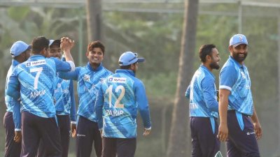 মেহেদীর উইকেট উদযাপন