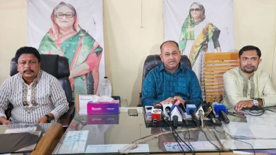 সংবাদ সম্মেলনে উপজেলা চেয়ারম্যান প্রার্থী নুরুল আলম