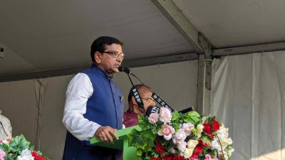 বক্তব্য দিচ্ছেন মাহবুব উল আলম হানিফ