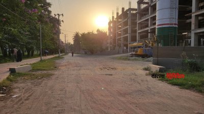 রাজশাহী বিশ্ববিদ্যালয়ের অভ্যন্তরীণ সড়কগুলোর অবস্থা বেহাল