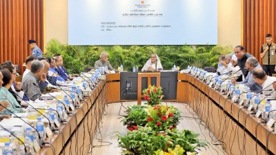 একনেকের বৈঠকে সভাপতিত্ব করেন প্রধানমন্ত্রী শেখ হাসিনা, ছবি: ফোকাস বাংলা