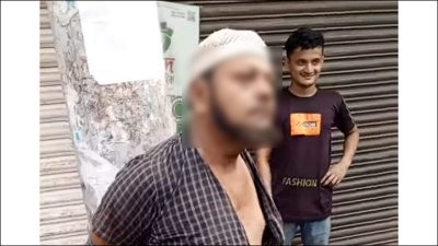 খুঁটিতে বেঁধে নির্যাতন