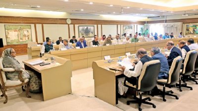 মন্ত্রিপরিষদ বৈঠকে সভাপত্বি করেন প্রধানমন্ত্রী শেখ হাসিনা (ছবি: ফোকাস বাংলা)