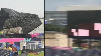 ঝড়ে স্টেডিয়ামের স্থাপনা ক্ষতিগ্রস্ত