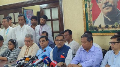সংবাদ সম্মেলনে ওবায়দুল কাদের
