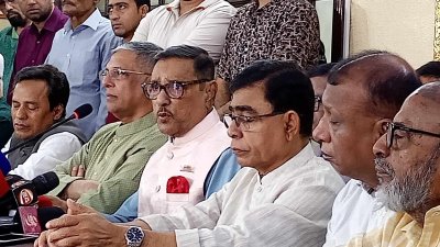 সংবাদ সম্মেলনে ওবায়দুল কাদের