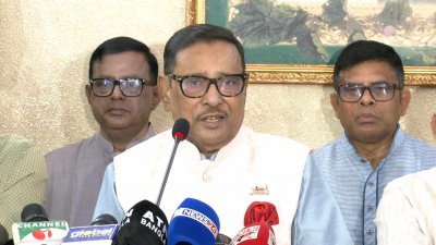 সংবাদ সম্মেলনে ওবায়দুল কাদের