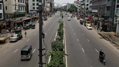 ঈদের ছুটির কারণে রাজধানীর রাস্তাগুলো ফাঁকা হয়ে যায়, ছবি: নাসিরুল ইসলাম