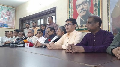 বক্তব্য দিচ্ছেন ওবায়দুল কাদের