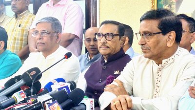 সংবাদ সম্মেলনে ওবায়দুল কাদের