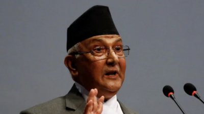 নেপালের নতুন প্রধানমন্ত্রী কেপি শর্মা অলি। ছবি: এনডিটিভি, ফাইল