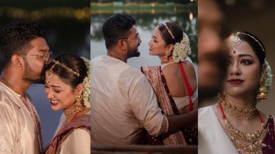 বিবাহবাসরে সোহিনী ও শোভন