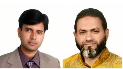 এনামুল হক ফারুক (বাঁয়ে) ও জাহিদ হাসান