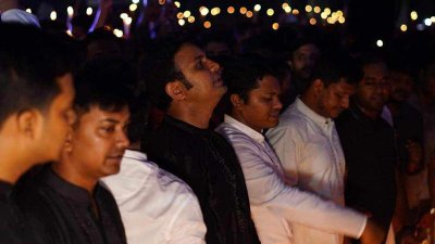 অনুষ্ঠানে ছাত্রলীগ সভাপতি সাদ্দাম হোসেন (ছবি: সংগৃহীত)