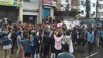 সিলেটে শিক্ষার্থীদের বিক্ষোভ