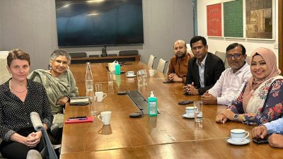 জাতিসংঘের আবাসিক সমন্বয়কারী গোয়েন লুইসের সঙ্গে এবি পার্টির নেতারা