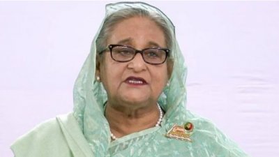 সাবেক প্রধানমন্ত্রী শেখ হাসিনা। ছবি: এএনআই।