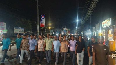খাগড়াছড়ি ছাত্রদলের বিক্ষোভ মিছিল