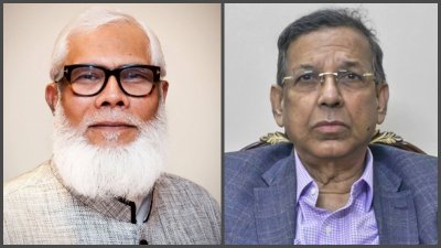 শেখ হাসিনার বাণিজ্য উপদেষ্টা সালমান এফ রহমান (বাঁয়ে) এবং সাবেক আইনমন্ত্রী আনিসুল হক/কোলাজ