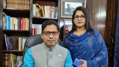 জুনাইদ আহমেদ পলক ও তার স্ত্রী আরিফা জেসমিন কনিকা, ছবি: সংগৃহীত