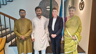 জাতিসংঘের আবাসিক সমন্বয়কারী গোয়েন লুইসের সঙ্গে গণঅধিকার পরিষদের বৈঠক হয়