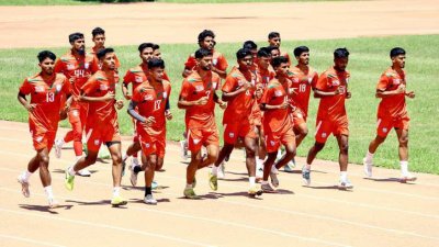 কাঠমান্ডুতে বাংলাদেশের অনুশীলন