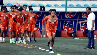 অনুশীলনে বাংলাদেশ দল