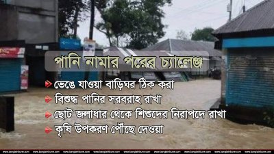 বন্যা কবলিত হয়েছে অন্তত ১১টি জেলা