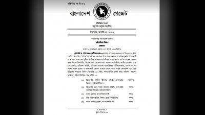 কমিশন সংক্রান্ত সরকারি প্রজ্ঞাপন