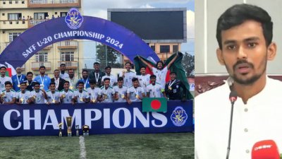 সাফ চ্যাম্পিয়ন বাংলাদেশকে ক্রীড়া উপদেষ্টার অভিনন্দন