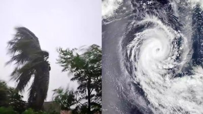ঘূর্ণিঝড় আসনার কারণে ভারতের কর্ণাটক রাজ্যে রেড অ্যালার্ট জারি। ছবি: ওয়েবসাইট থেকে।