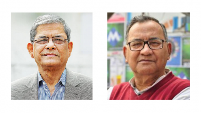 মির্জা ফখরুল ইসলাম আলমগীর ও মুজাহিদুল ইসলাম সেলিম (ছবি: সংগৃহীত)