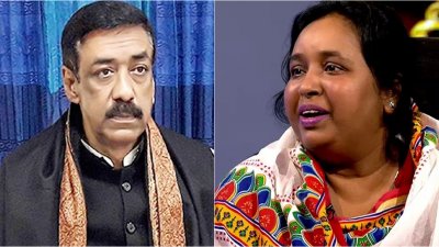 শামীম ওসমান ও সেলিনা হায়াৎ আইভী (ছবি: সংগৃহীত)