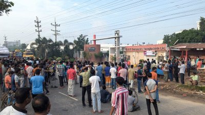গাজীপুরে শ্রমিকদের বিক্ষোভ/ফাইল ছবি