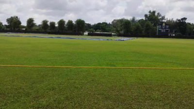 বৃষ্টিতে ভেসে গেছে ম্যাচ।