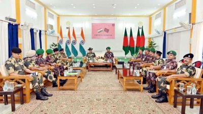 বিজিবি ও বিএসএফের মধ্যে চলছে বৈঠক