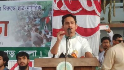 ছাত্র আন্দোলনের অন্যতম সমন্বয়ক সারজিস আলম।