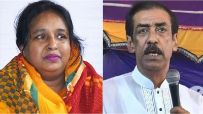 সেলিনা হায়াৎ আইভী ও শামীম ওসমান (ছবি: সংগৃহীত)