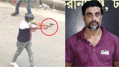 জোড়া পিস্তল চালানো জহিরুল ইসলাম রুবেল (ছবি: সংগৃহীত)