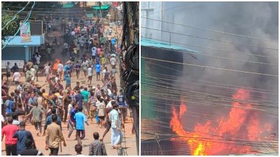 রাঙামাটির কয়েকটি স্থানে হামলা-ভাঙচুর ও অগ্নিসংযোগের ঘটনা ঘটেছে