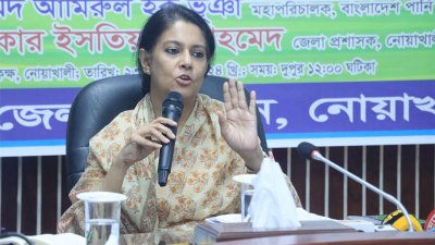 গণশুনানিতে বক্তব্য রাখছেন উপদেষ্টা সৈয়দা রিজওয়ানা হাসান