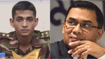সেনা কর্মকর্তা মো. তানজিম সারোয়ার ও তারেক রহমান