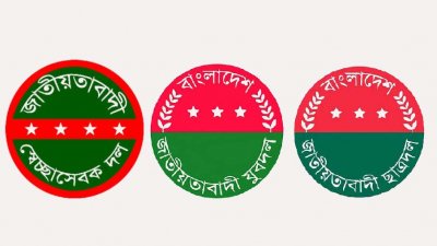 স্বেচ্ছাসেবক দল, যুবদল ও ছাত্রদলের সাংগঠনিক লোগো