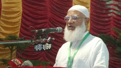 প্রধান অতিথির বক্তৃতায় জামায়াতে ইসলামীর আমির ডা. শফিকুর রহমান (ছবি: বাংলা ট্রিবিউন)