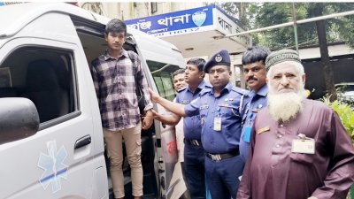 মহিনকে উন্নত চিকিৎসার জন্য ঢাকার রাজারবাগ পুলিশ হাসপাতালে পাঠিয়েছে পুলিশ