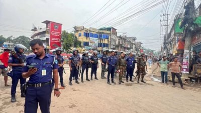 খাগড়াছড়িতে আইনশৃঙ্খলা রক্ষাকারী বাহিনীর অবস্থান