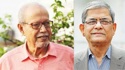 ডা. এ কিউ এম বদরুদ্দোজা চৌধুরী ও মির্জা ফখরুল ইসলাম আলমগীর